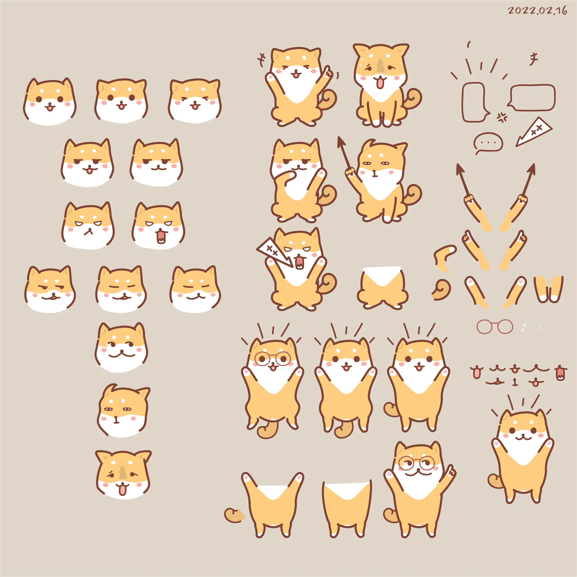 吉祥物柴犬插畫_TKB日文